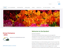 Tablet Screenshot of gardenmontessori.com